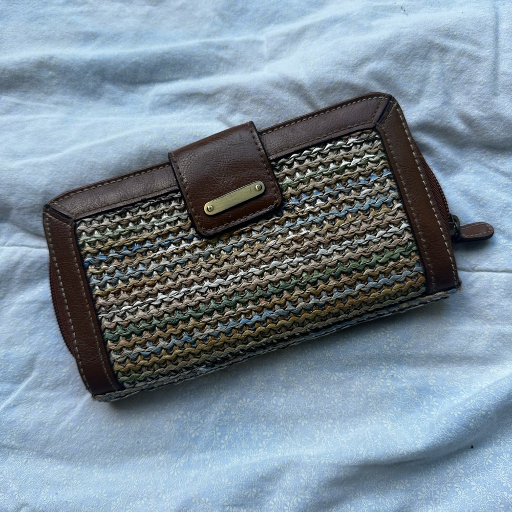 White Stag Woven Wallet